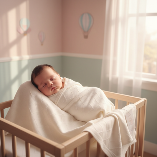 Copertina Scacchi Avorio lifestyle neonato