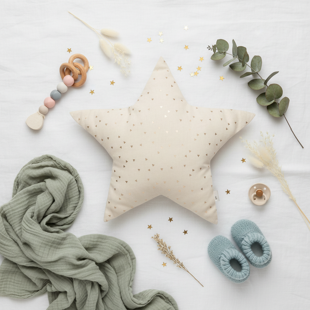 Cuscino Stella Triangolini flat lay