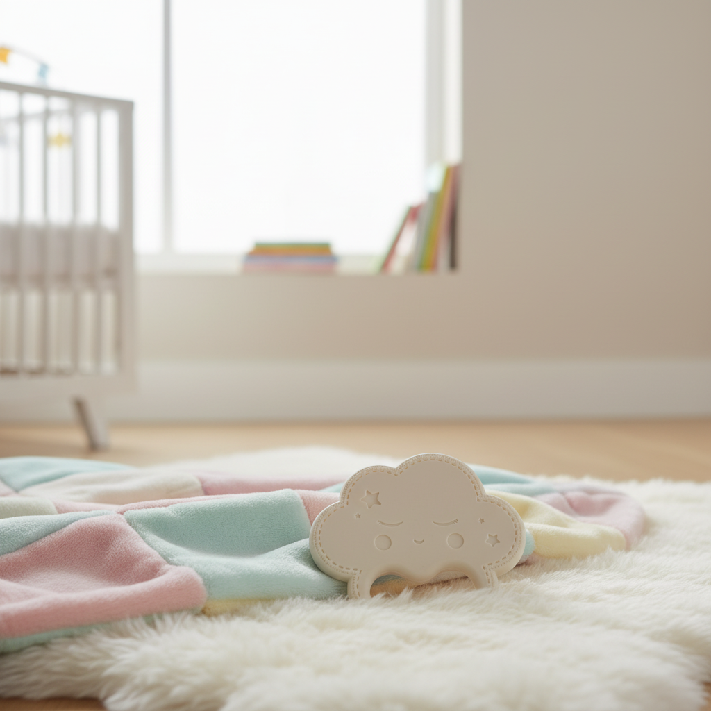 Lifestyle massaggiagengive nuvoletta avorio in nursery