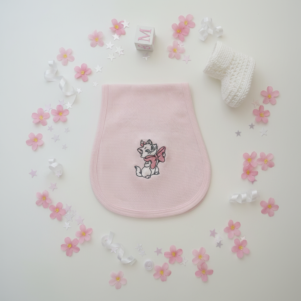 Telospalla rosa Minù Aristogatti flat lay
