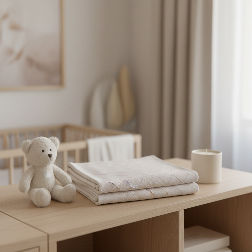 Copertina Scacchi Beige lifestyle mensola
