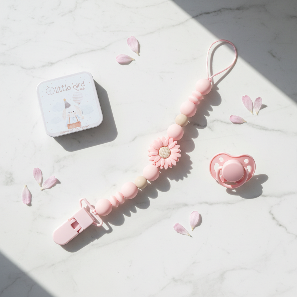 Portaciuccio Fiore Rosa - flat lay