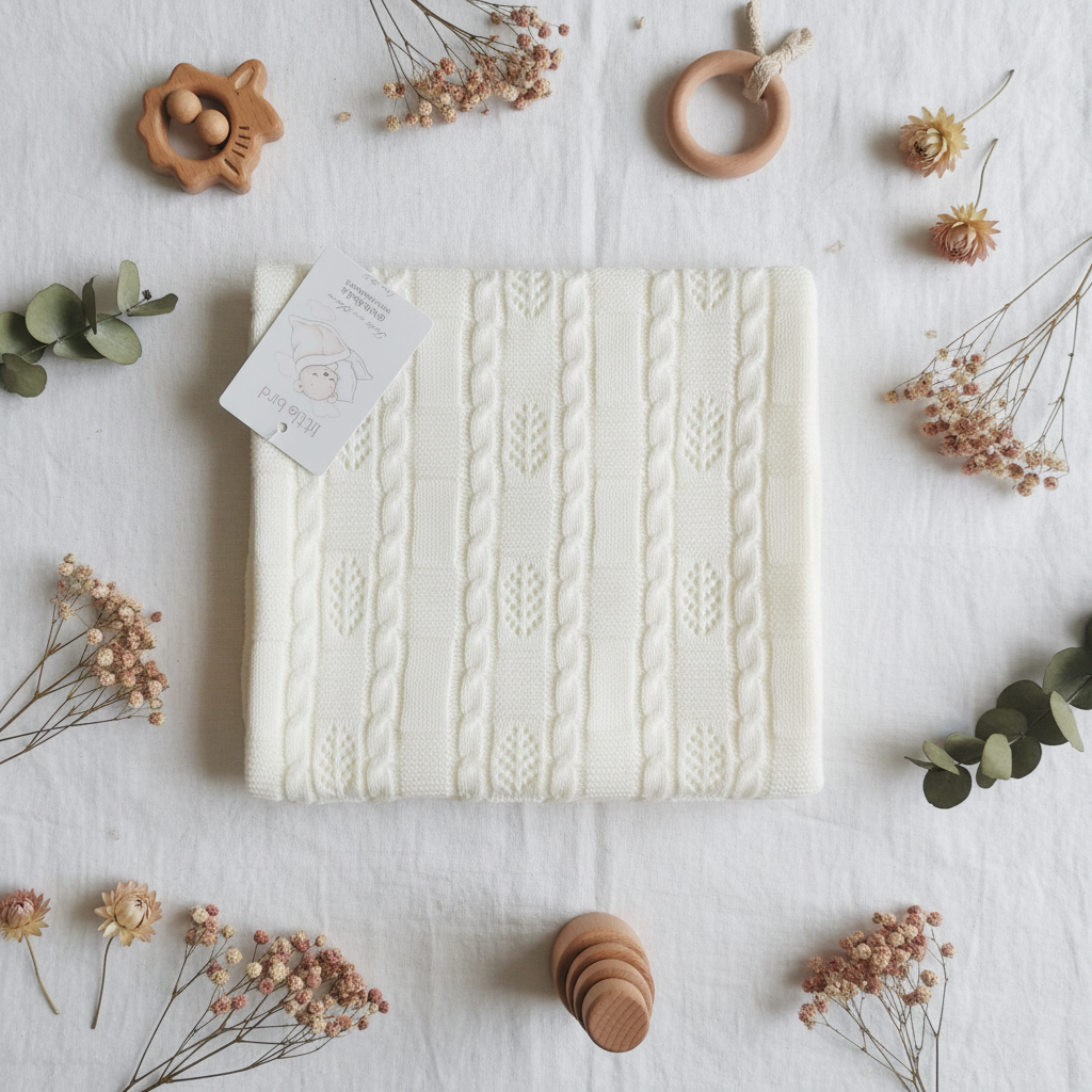 Copertina Rosone Avorio lifestyle flat lay