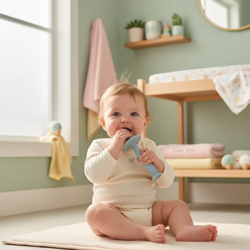 Bambino con spazzolino