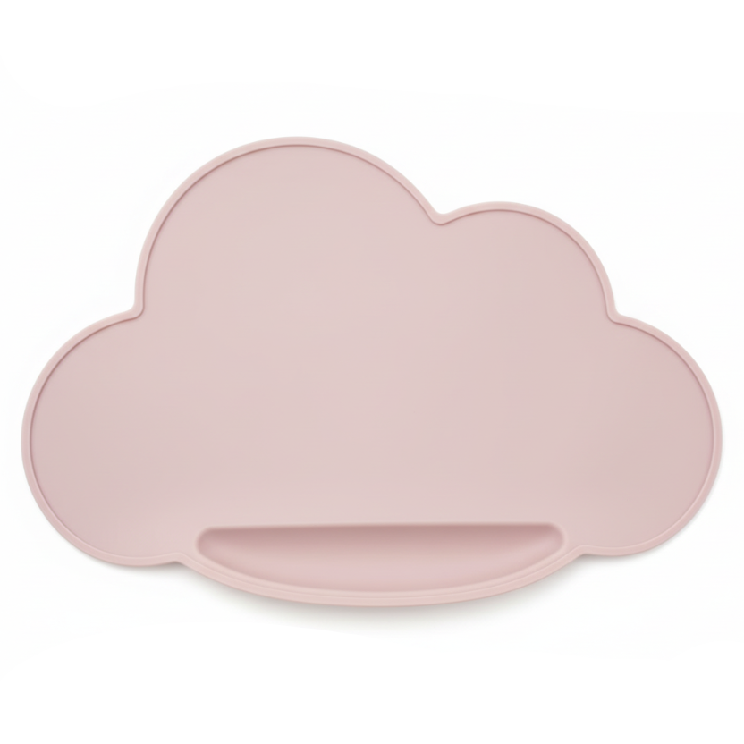 Tovaglietta in Silicone Nuvola Rosa - sfondo bianco