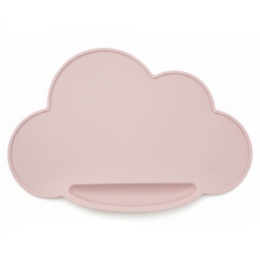 Tovaglietta in Silicone Nuvola Rosa - sfondo bianco