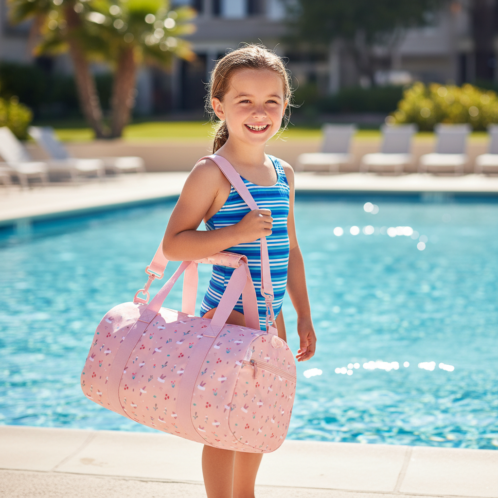 Borsa Sportiva Blossom Birds lifestyle - bambina in piscina