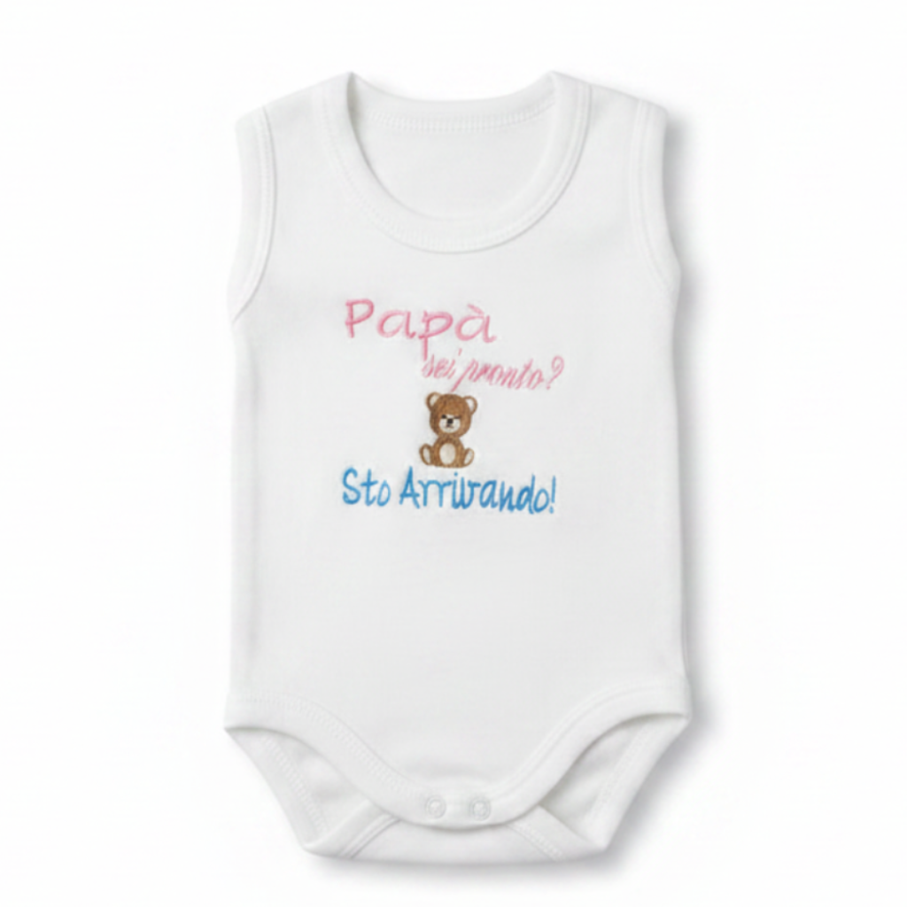 Body Papà Sei Pronto - Sfondo bianco professionale