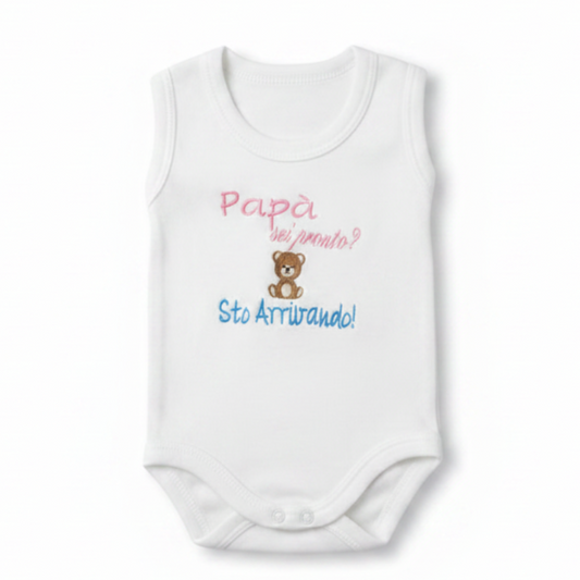 Body Papà Sei Pronto - Sfondo bianco professionale