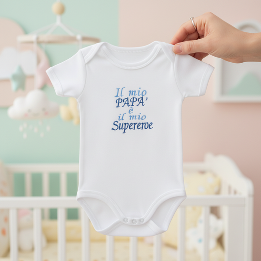 Body Il mio Papà è il mio Supereroe - Lifestyle mano