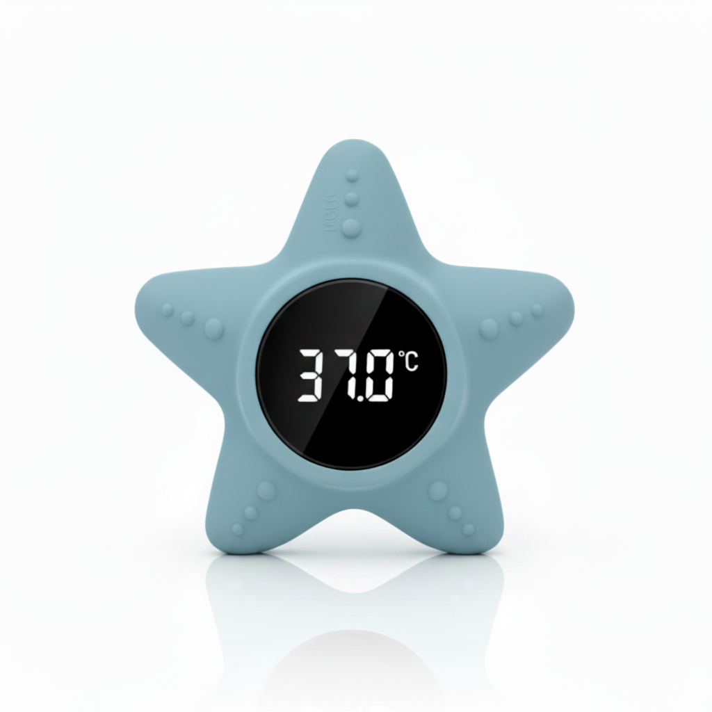 Termometro Little Star Dusty Blu sfondo bianco