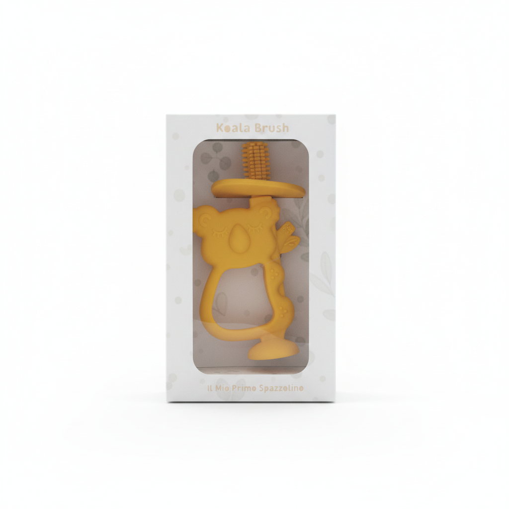 Spazzolino Koala Ocra con packaging