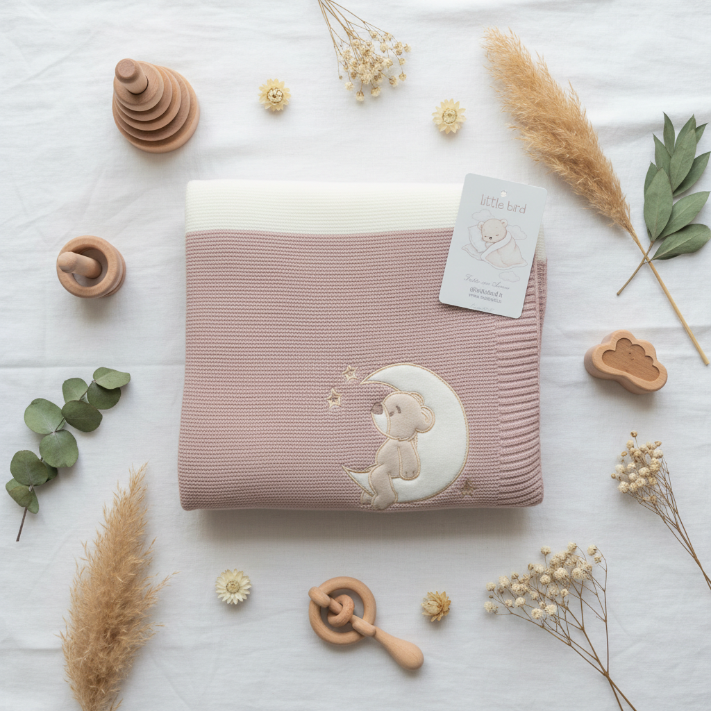 Copertina Orsetto Luna Cipolla lifestyle flat lay