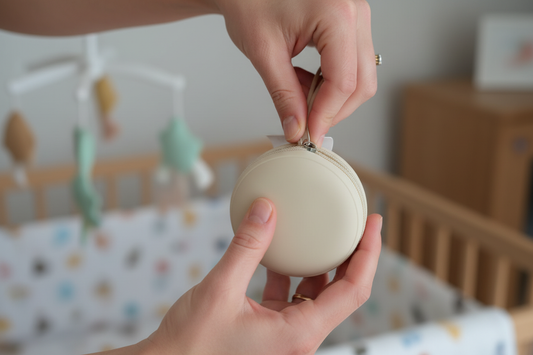 Beige - Apertura cerniera