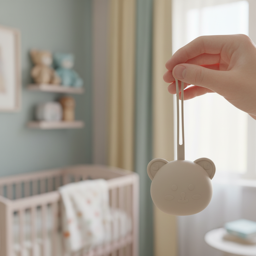 Portaciucciotto Orsetto Beige mano con asola cameretta