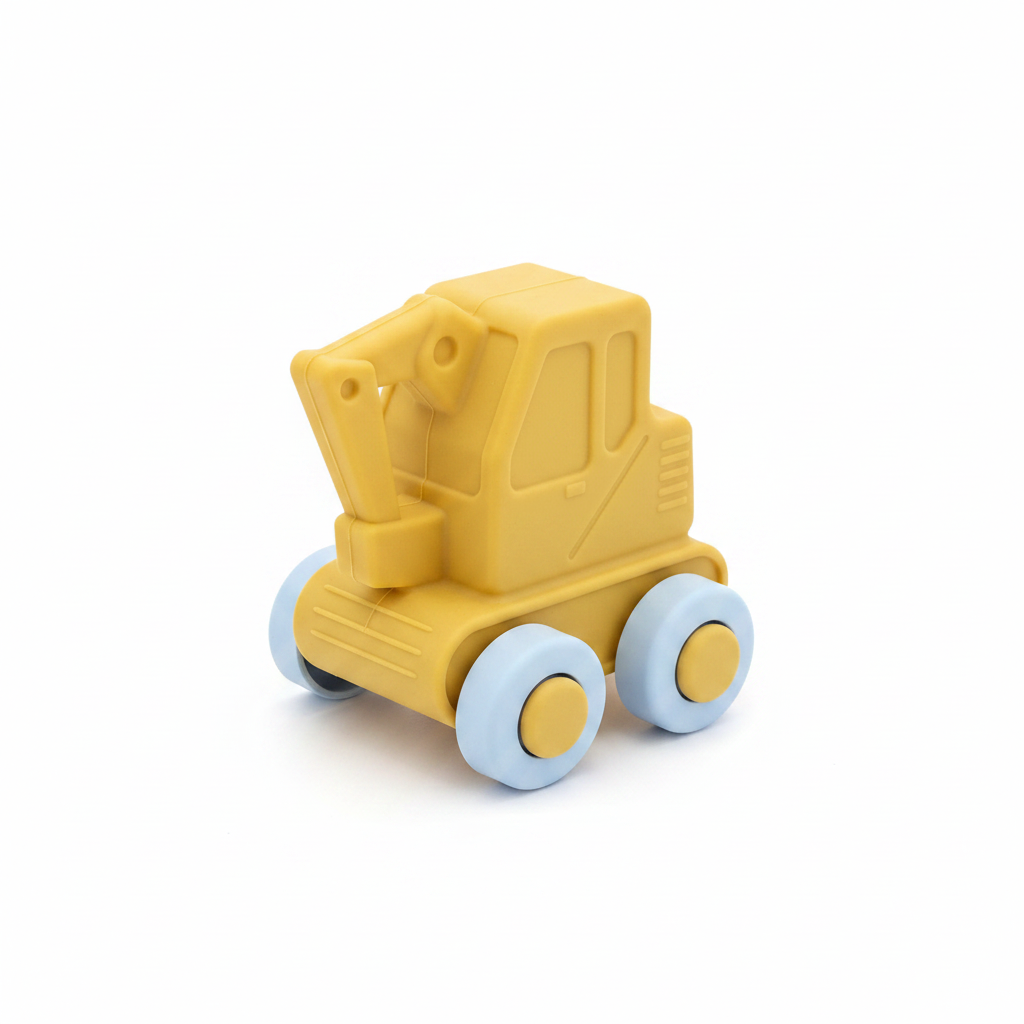 Gru giocattolo sfondo bianco