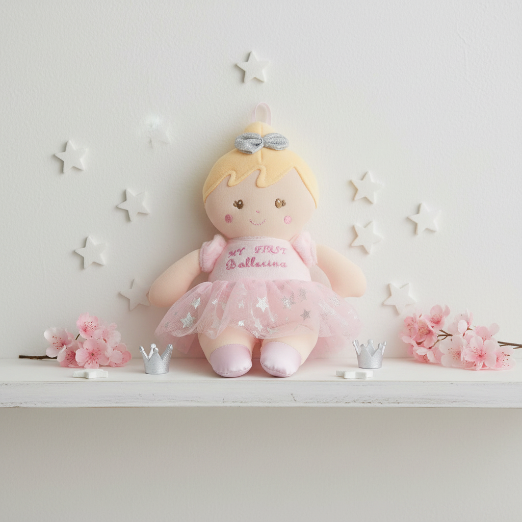 Bambola Ballerina su mensola decorativa