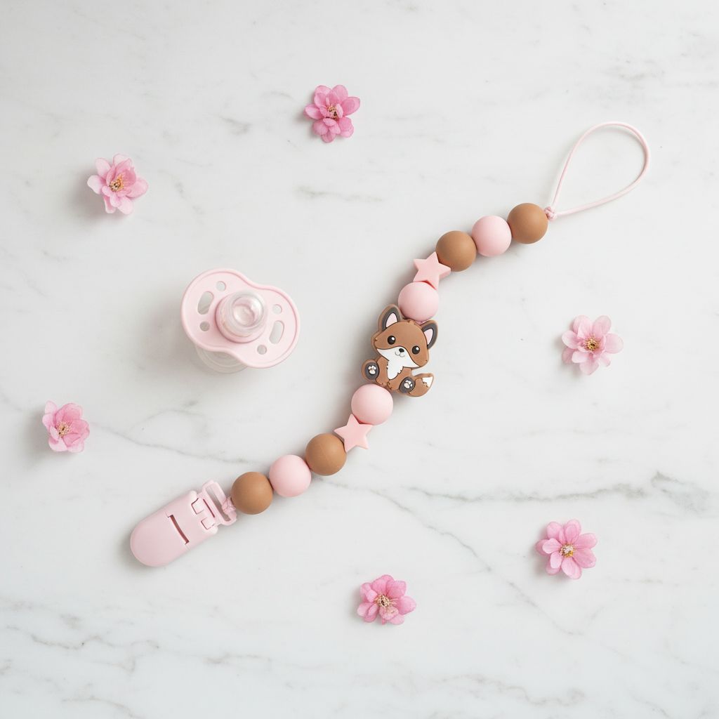 Portaciuccio Volpe Rosa Antico - flat lay