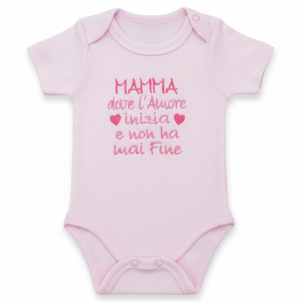 Body rosa sfondo bianco studio - Little Bird
