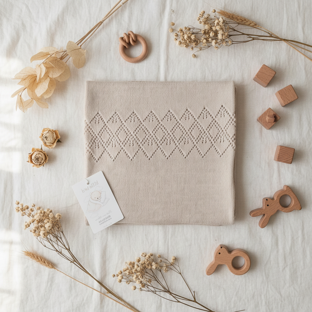 Copertina Traforata Geometrica lifestyle flat lay