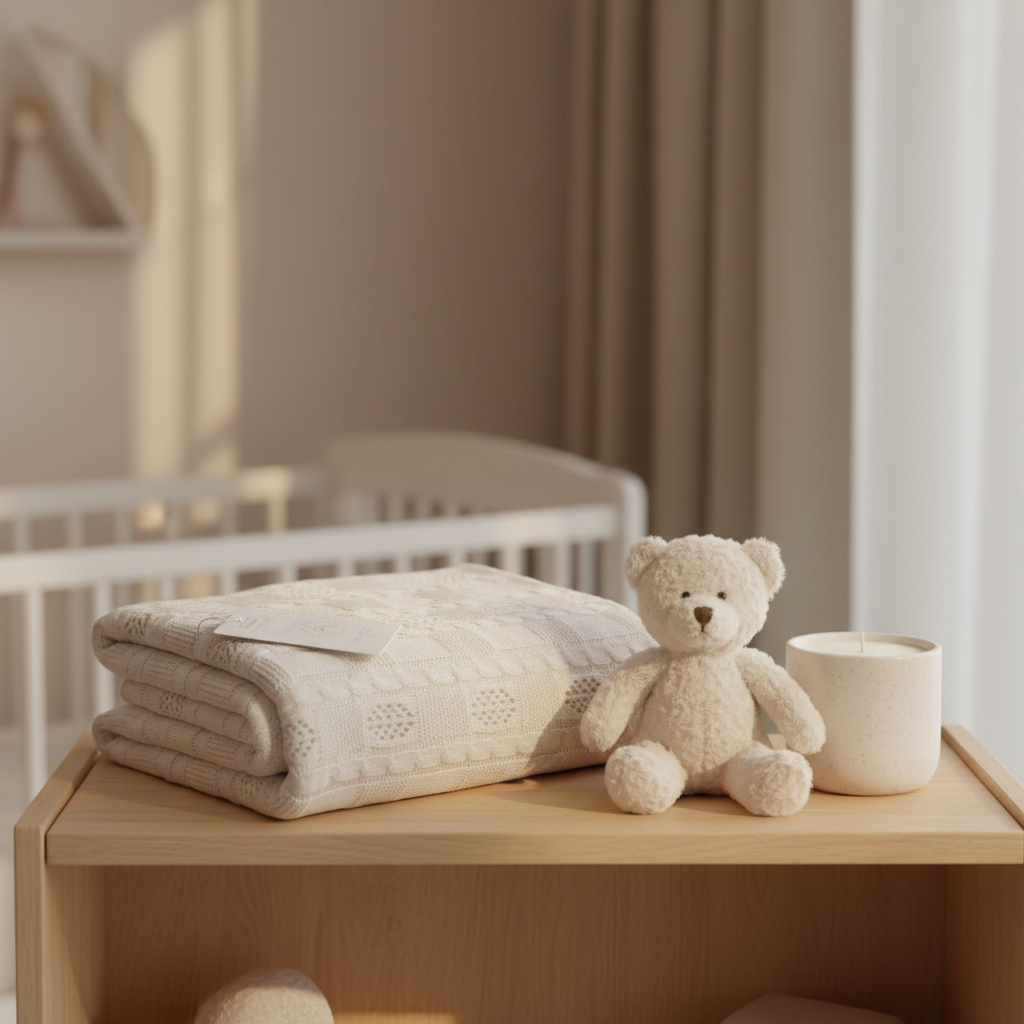 Copertina Rosone Beige lifestyle mensola