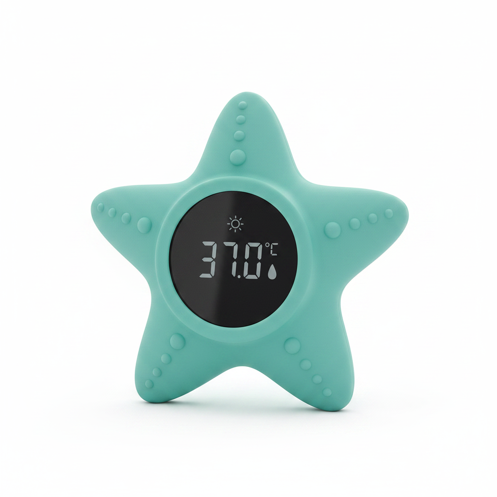 Termometro Little Star Verde sfondo bianco