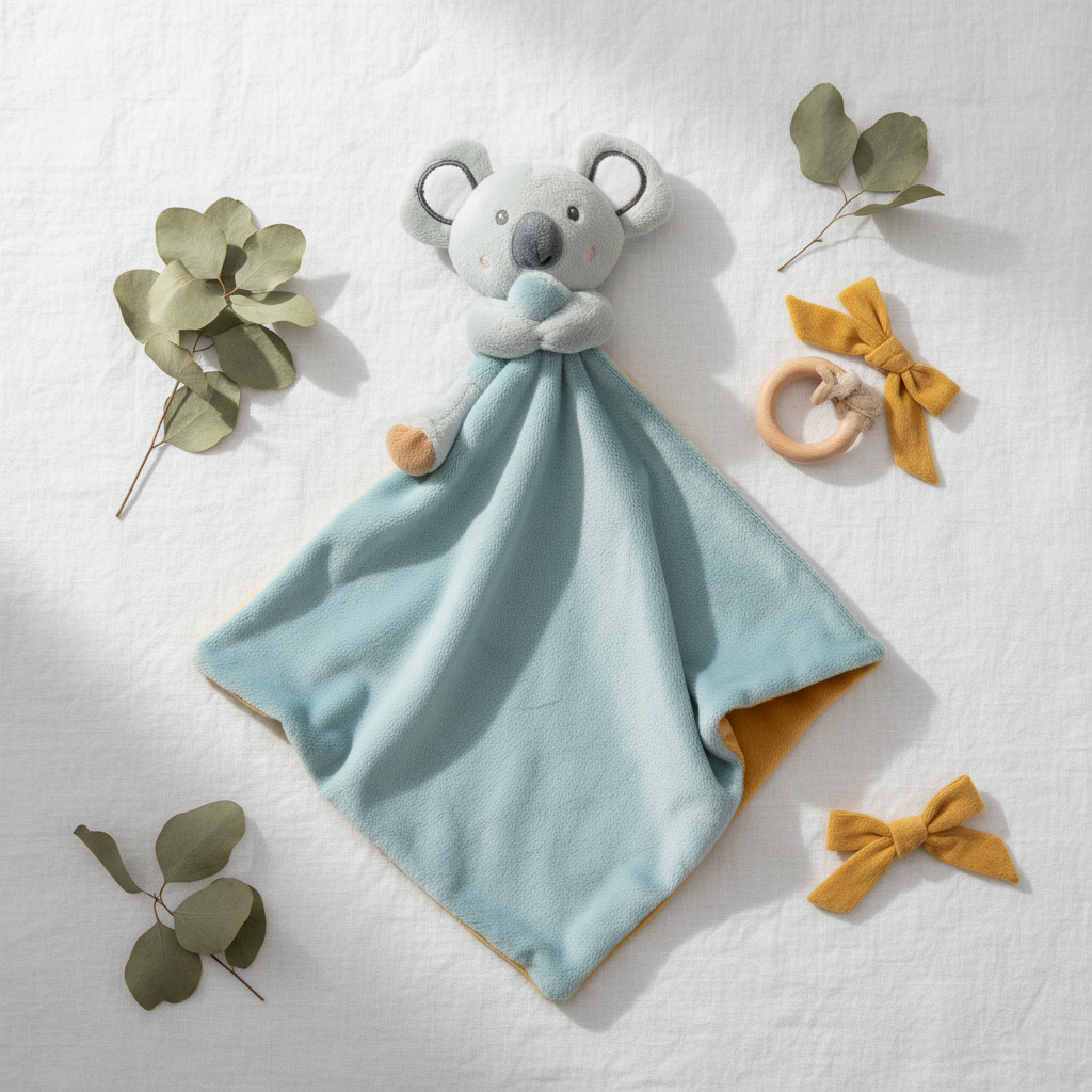 Dou Dou Koala Verde Ocra - flat lay
