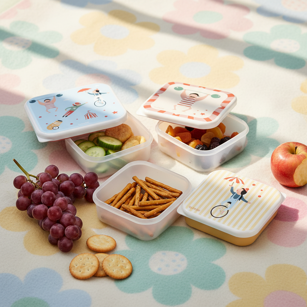 Lunch Box 3 in 1 Circus Show Tutete - lifestyle picnic con snack