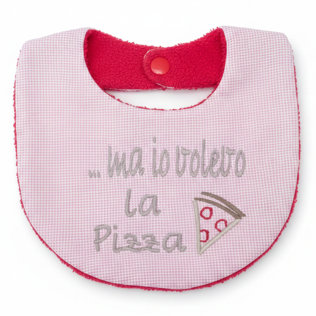 Bavetta ma io volevo la Pizza sfondo bianco professionale