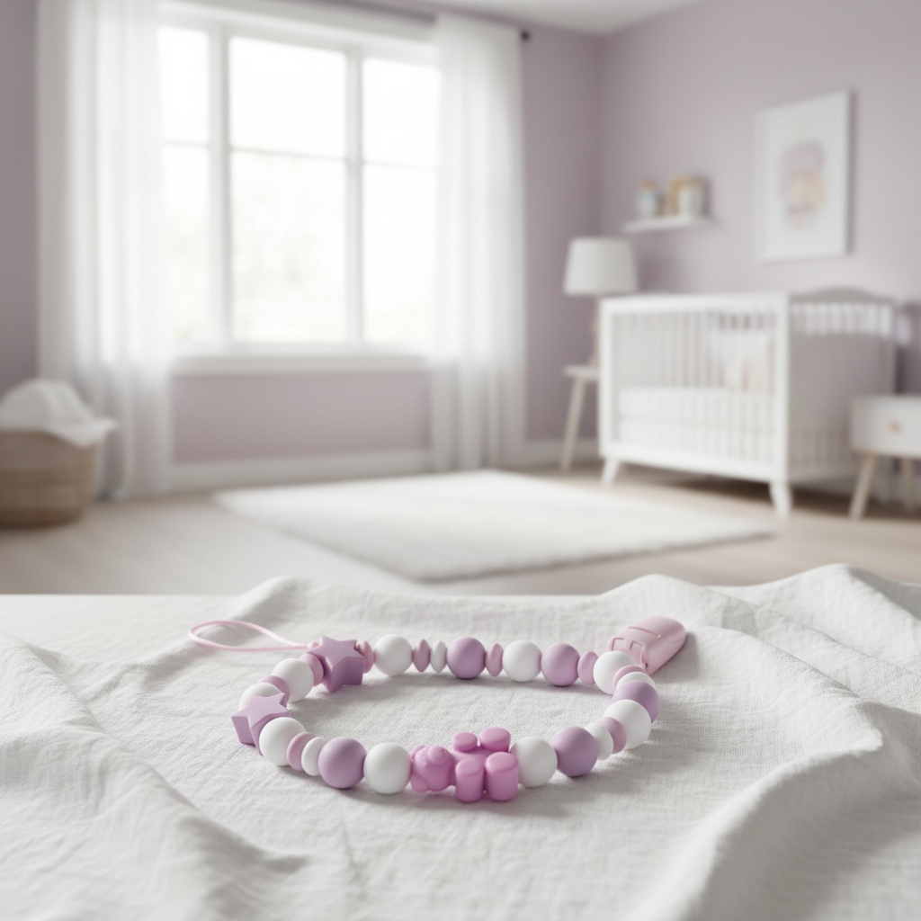 Portaciuccio Bear Rosa - lifestyle nursery
