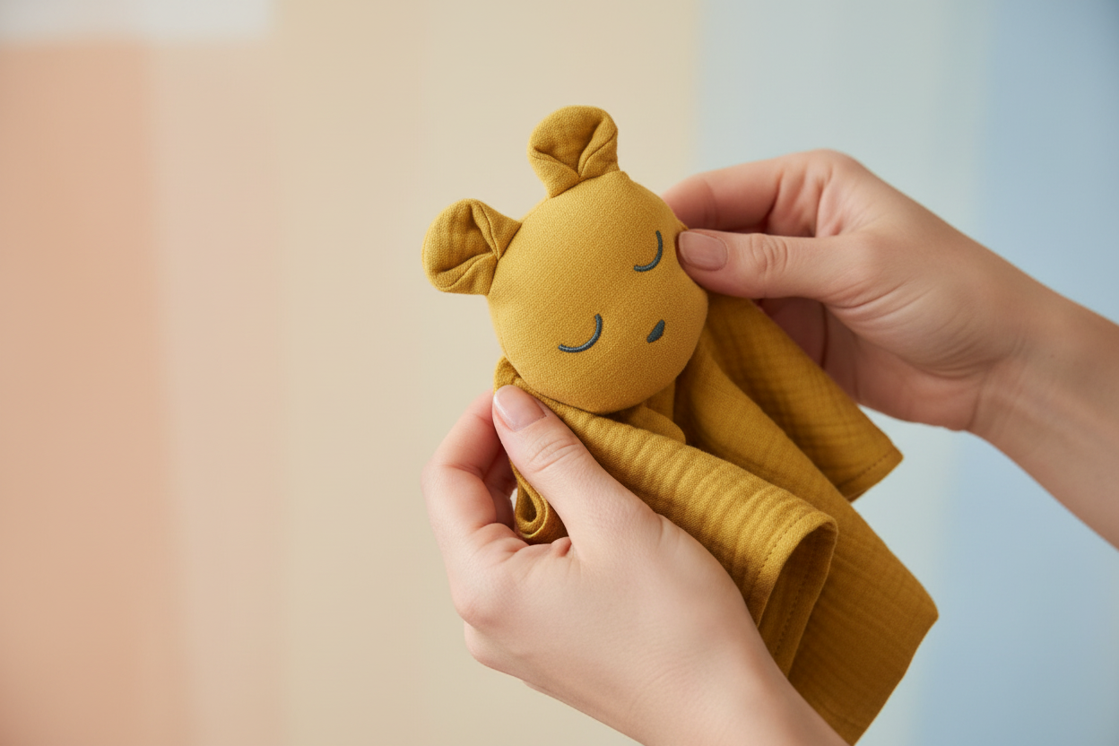 Dou Dou Orsetto Ocra - lifestyle mani mamma