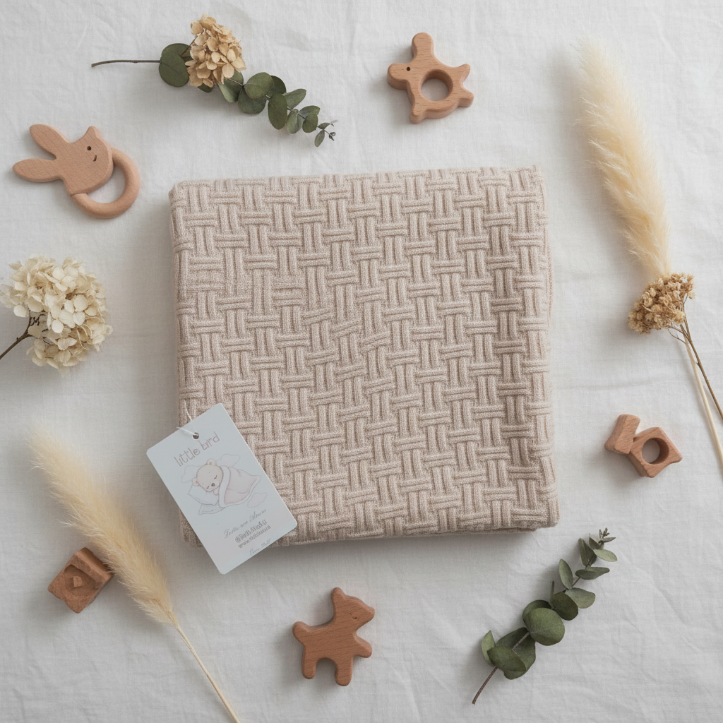 Copertina Griglia Beige lifestyle flat lay