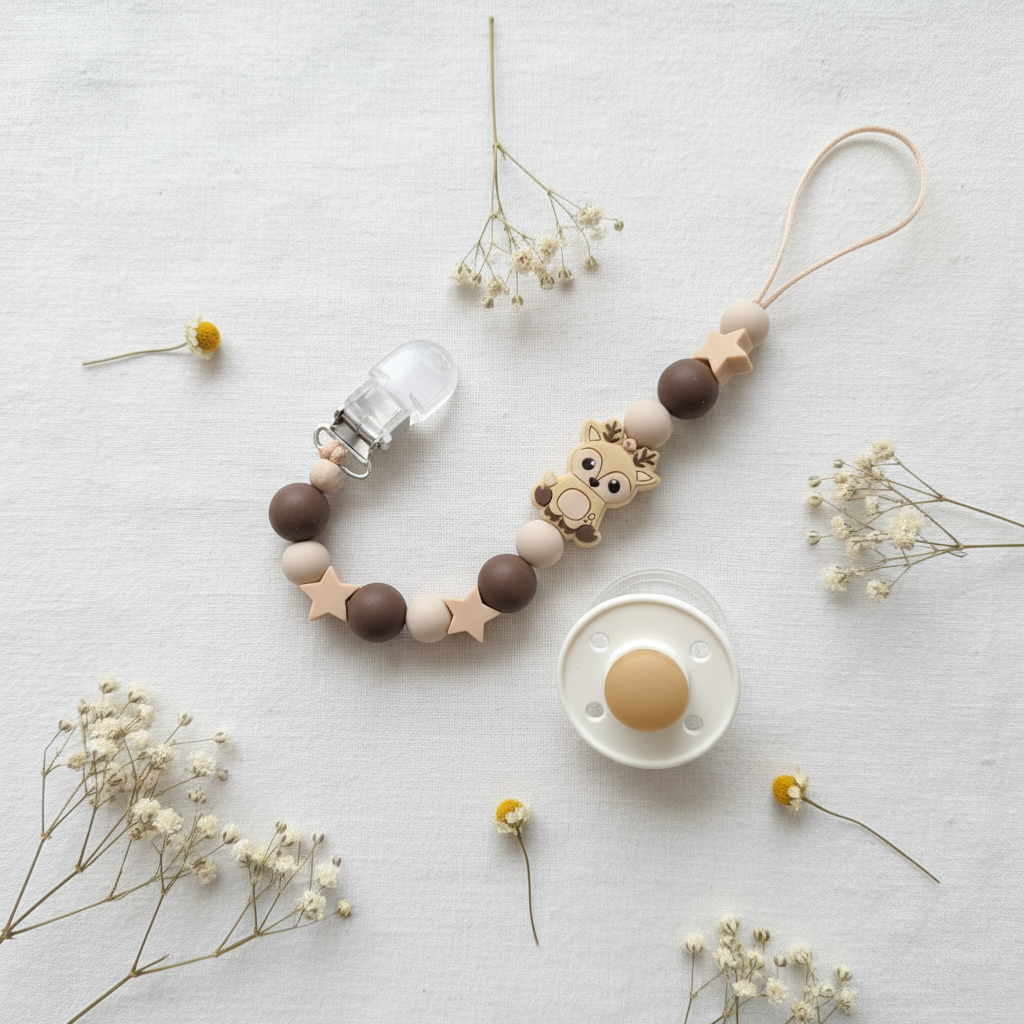 Portaciuccio Renna Beige - flat lay
