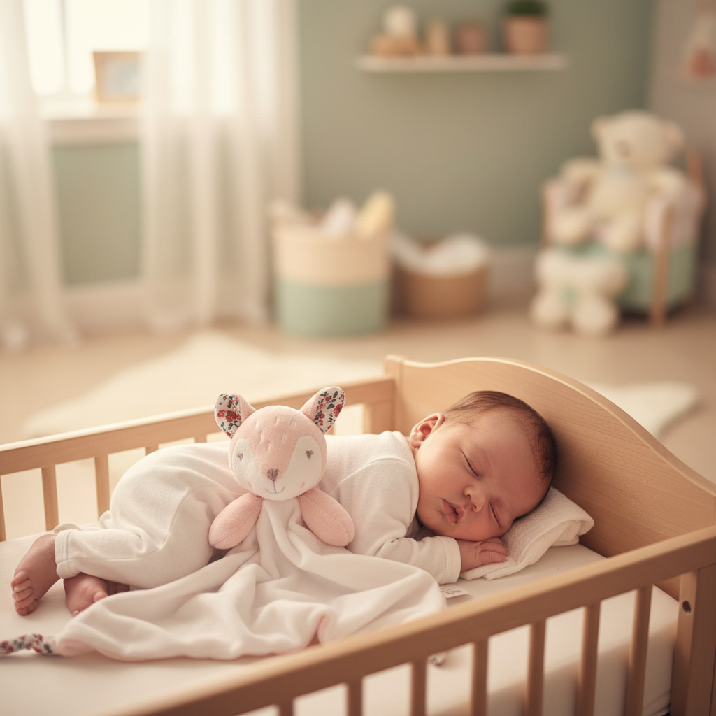 Dou Dou Cervo Rosa - neonato in culla