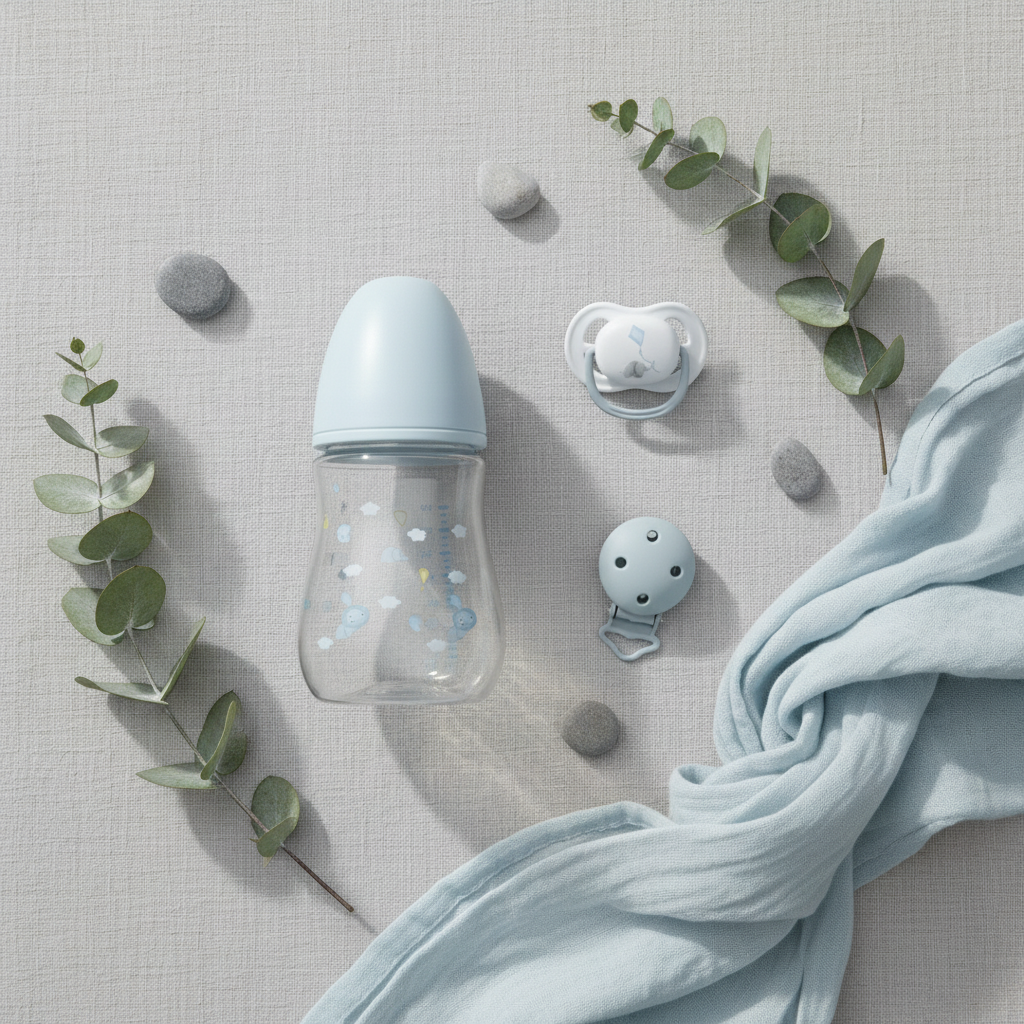 Set Elefantino lifestyle flat lay scandinavo