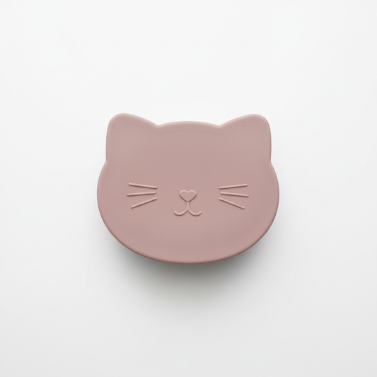 Ciotola silicone gattino rose pink sfondo bianco