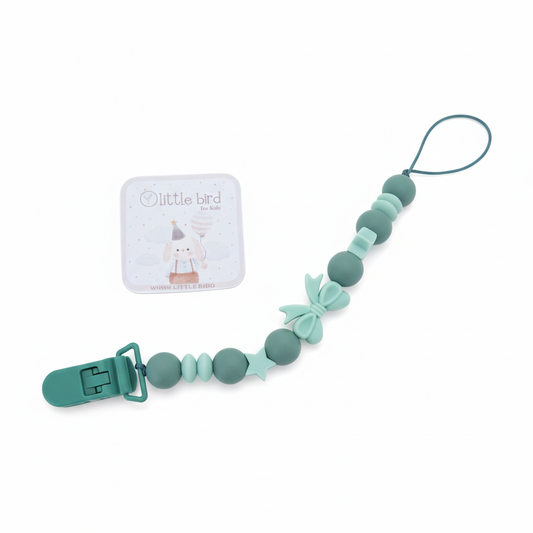 Portaciuccio Fiocchetto Verde - sfondo bianco