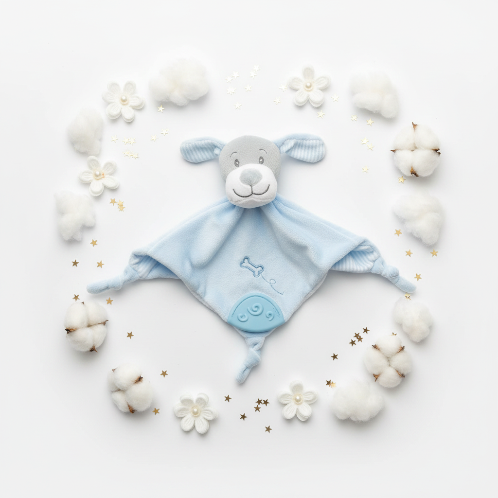 Little Bird - Dou Dou Cagnolino Celeste - 100% Anallergico - Regalo Nascita