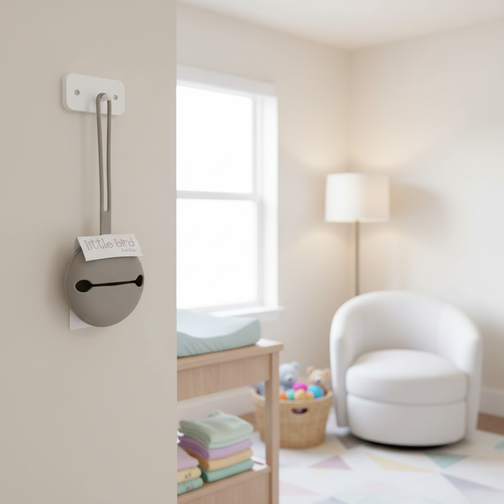 Portaciuccio grigio nella cameretta