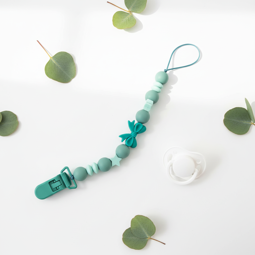 Portaciuccio Fiocchetto Verde - flat lay