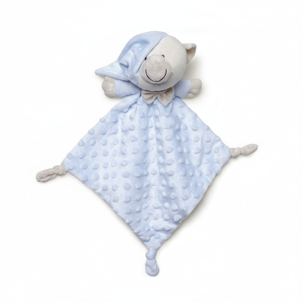 Dou Dou Orsetto Azzurro - Neonato con Texture Morbida