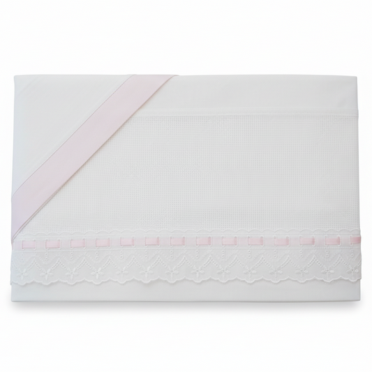 Lenzuolino Rosa Pizzo - Frontale