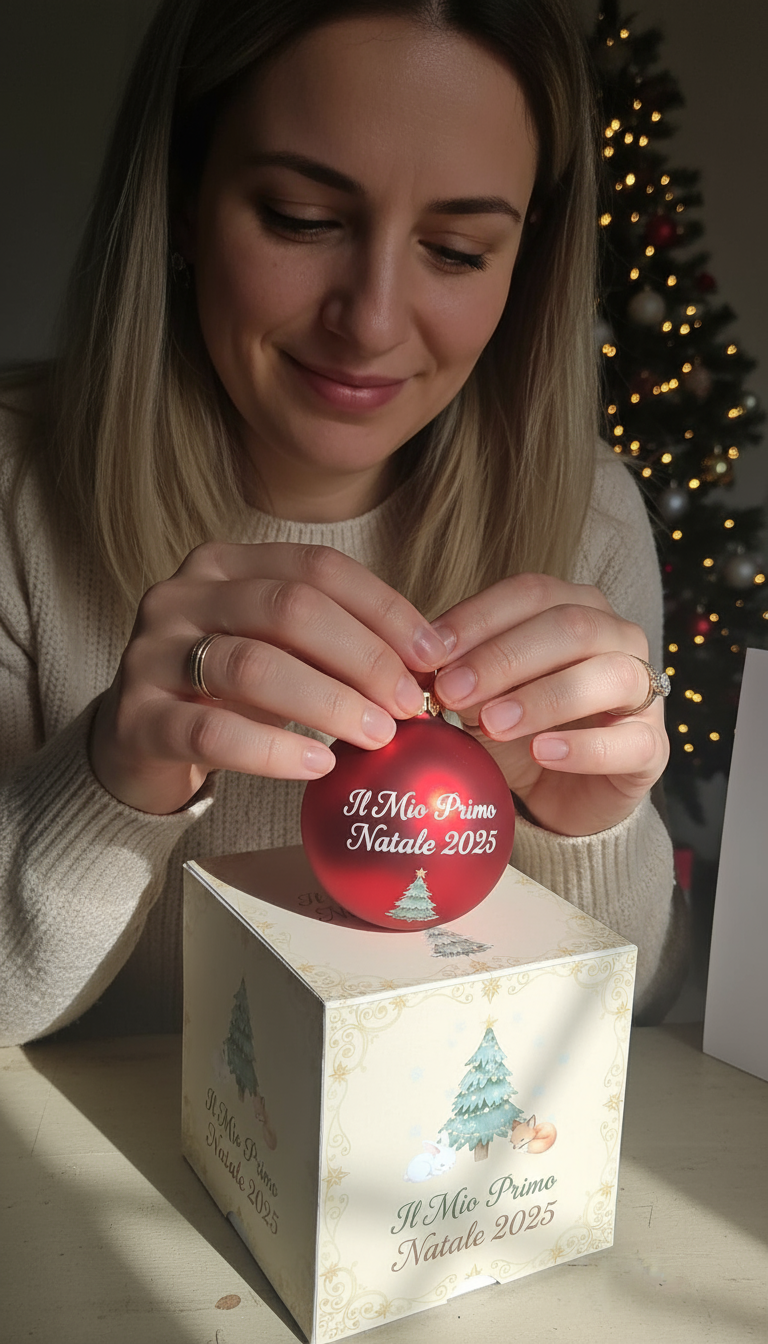 Pallina di Natale Personalizzata Con il Tuo Nome  - Nome Personalizzabile