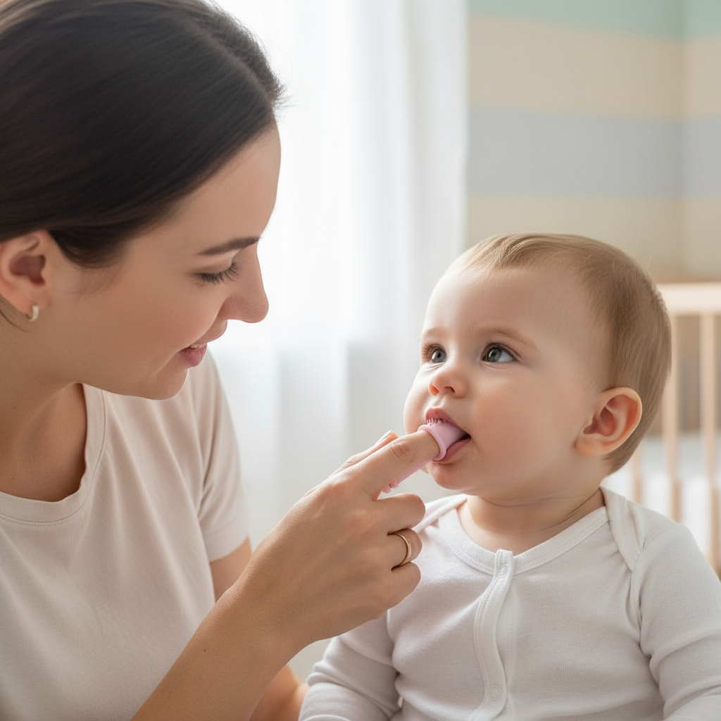 Spazzolino da Dito per Neonati in Silicone - Morbido e Sicuro BPA Free