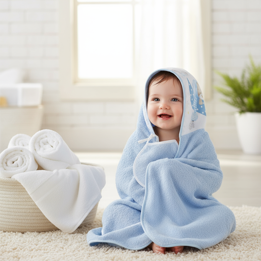 Neonato avvolto nell'asciugamano