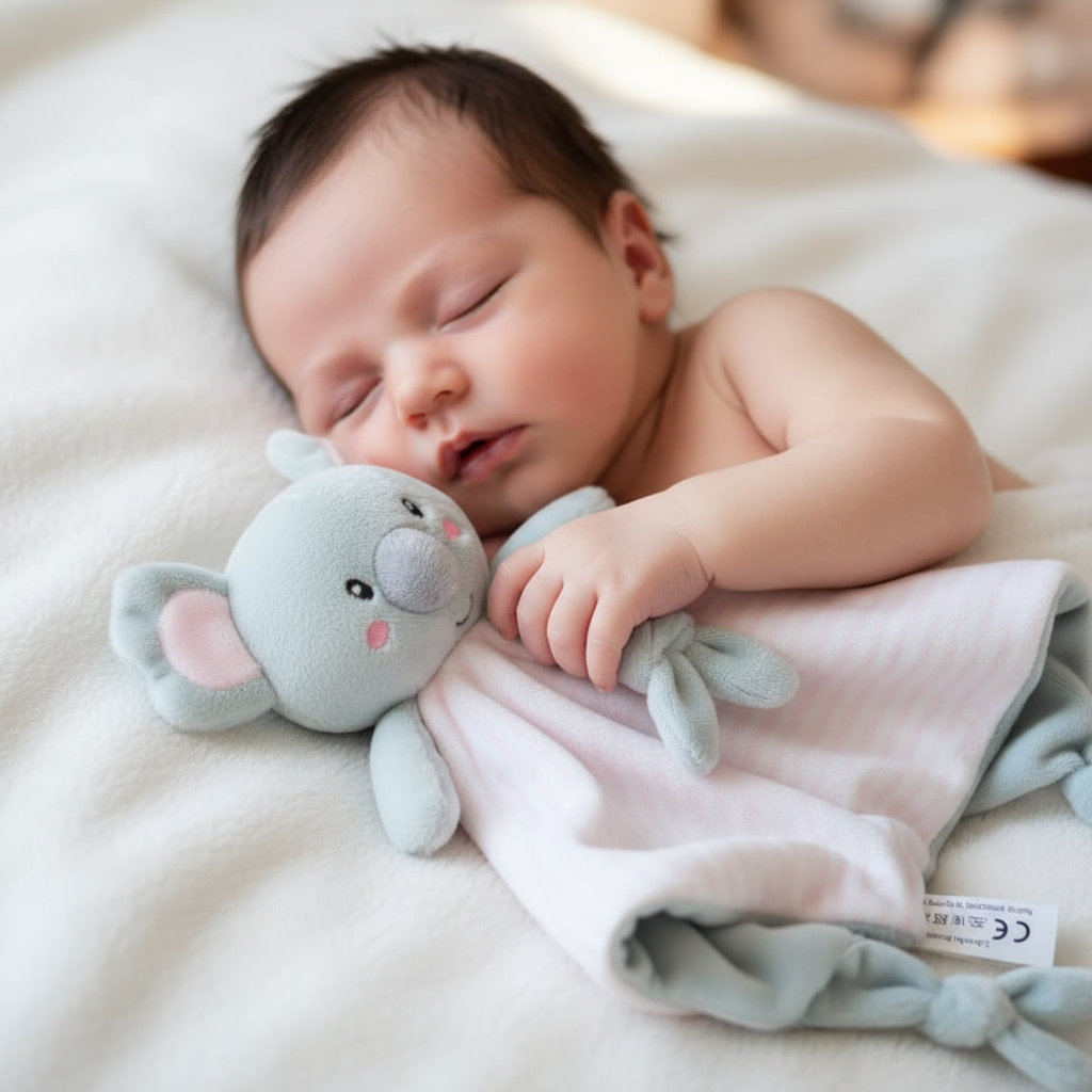 Neonato con doudou koala