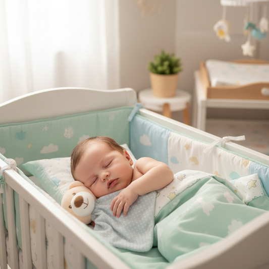 Neonato dorme con Dou Dou