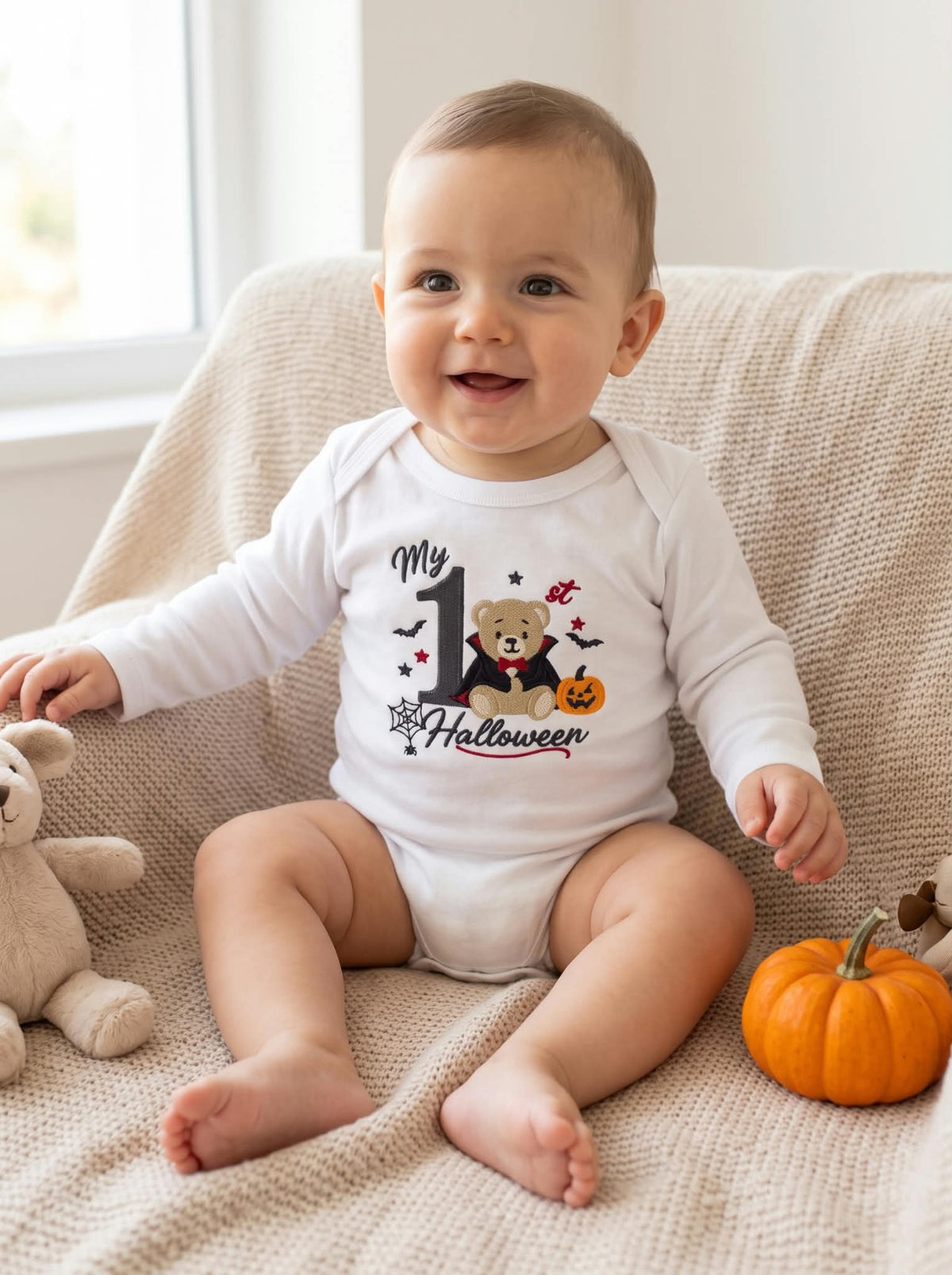 Little Bird - Body de naissance "My 1st Birthday" personnalisé avec prénom - 100% Coton - Cadeau de naissance