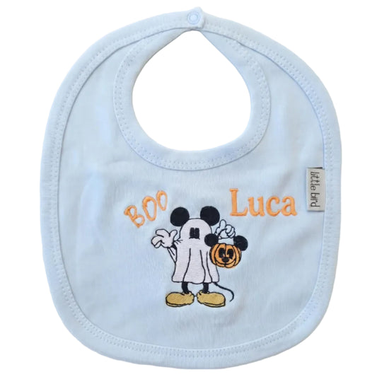 Little Bird - Bavoir Personnalisable Minù - Brodé à la Main - Cadeau de Naissance