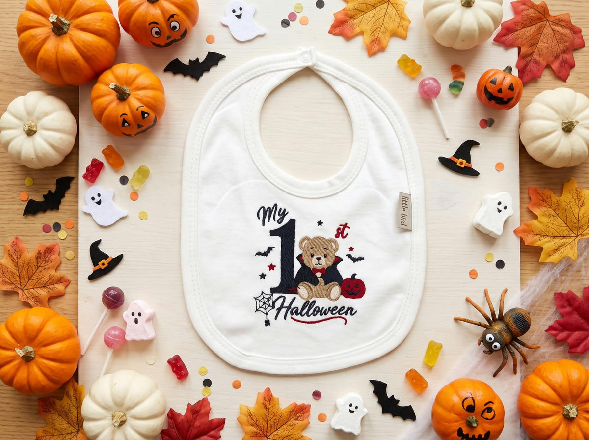 Little Bird - Bavoir Personnalisable Minù - Brodé à la Main - Cadeau de Naissance